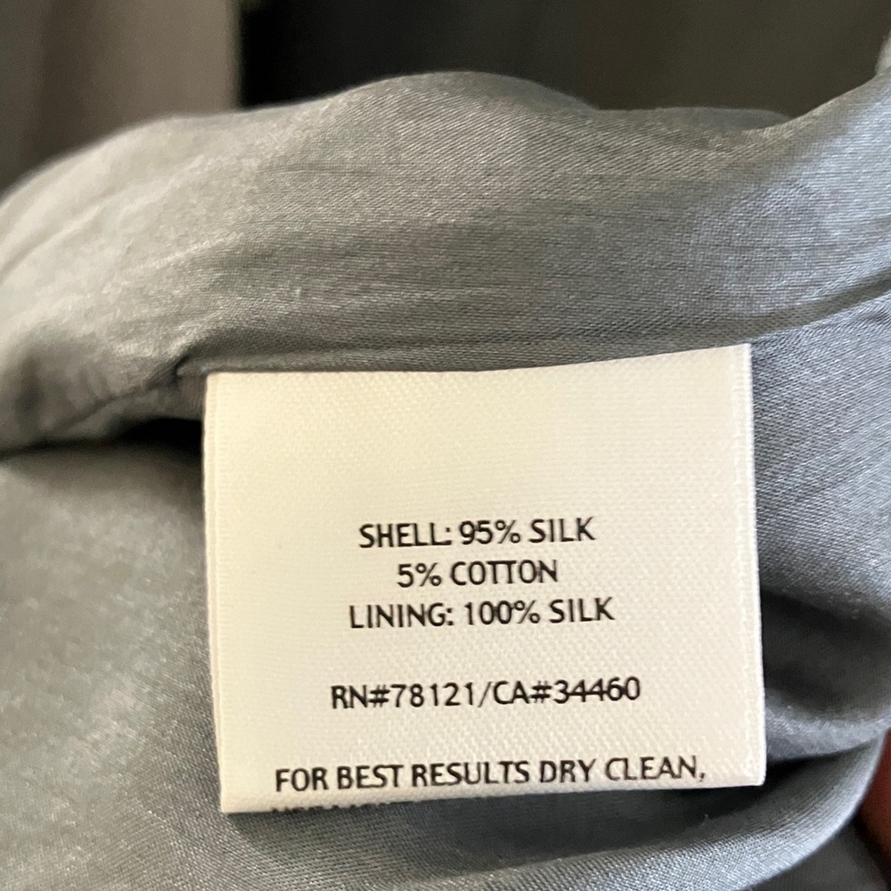 Wonderful Eileen Fisher High Collar Silk Jacket - Picture 6 of 12